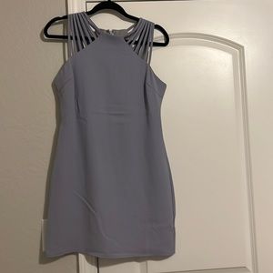Periwinkle mini a line dress
